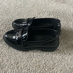 Shiny Black Loafers